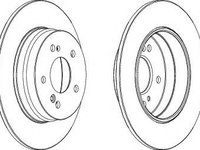 Disc frana MERCEDES E-CLASS (W210) (1995 - 2003) FERODO DDF819 piesa NOUA