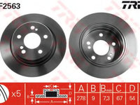 Disc frana MERCEDES E-CLASS (W210) (1995 - 2003) TRW DF2563 piesa NOUA