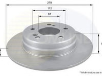 Disc frana MERCEDES E-CLASS (W210) (1995 - 2003) COMLINE ADC1616 piesa NOUA