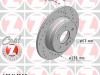 Disc frana MERCEDES E-CLASS (W210) (1995 - 2003) ZIMMERMANN 400.1412.52 piesa NOUA