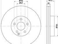 Disc frana MERCEDES E-CLASS (W211) (2002 - 2009) Textar 92119905