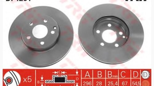 Disc frana Mercedes E Class W211 fata 2114210