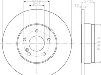 Disc frana MERCEDES E-CLASS (W212) (2009 - 2016) HELLA PAGID 8DD 355 114-211 piesa NOUA