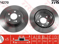 Disc frana MERCEDES E-CLASS (W212) (2009 - 2016) QWP WBD358