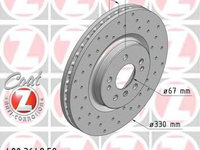 Disc frana MERCEDES M-CLASS (W164) (2005 - 2011) ZIMMERMANN 400.3648.52 piesa NOUA