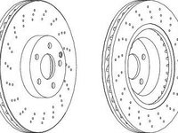 Disc frana MERCEDES S-CLASS Cupe (C216) (2006 - 2013) FERODO DDF1639C-1 piesa NOUA