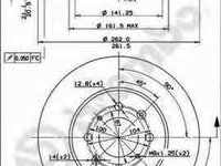 Disc frana MG MG ZS Hatchback BREMBO 09.5509.11