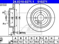 Disc frana MINI MINI Cabriolet (R52) (2004 - 2007) ATE 24.0310-0271.1 piesa NOUA