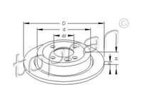 Disc frana MINI MINI Cabriolet R52 TOPRAN 501015