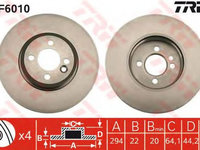 Disc frana MINI MINI Cabriolet R52 TRW DF6010 PieseDeTop