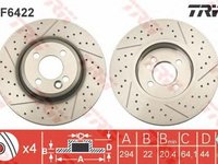 Disc frana MINI MINI Cabriolet R52 TRW DF6422