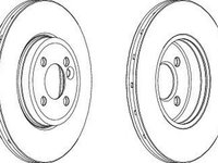 Disc frana MINI MINI Cabriolet R57 FERODO DDF1711