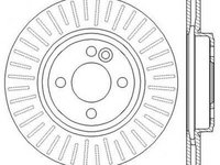 Disc frana MINI MINI CLUBMAN combi (R55), MINI MINI (R56), MINI MINI Cabriolet (R57) - JURID 562570JC