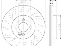 Disc frana MINI MINI CLUBMAN combi (R55), MINI MINI (R56), MINI MINI Cabriolet (R57) - MINTEX MDC2235