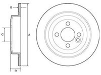 Disc frana MINI MINI CLUBMAN R55 DELPHI BG4560