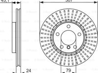 Disc frana MINI MINI COUNTRYMAN R60 BOSCH 0 986 479 726