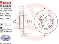 Disc frana MINI MINI PACEMAN R61 BREMBO 08B64910