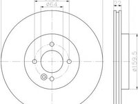 Disc frana MINI MINI (R50, R53), MINI MINI Cabriolet (R52), MINI MINI CLUBMAN combi (R55) - MINTEX MDC2083