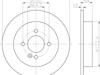 Disc frana MINI MINI (R50, R53), MINI MINI Cabriolet (R52), MINI MINI CLUBMAN combi (R55) - HELLA PAGID 8DD 355 115-261