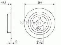 Disc frana MINI MINI Roadster R59 BOSCH 0986479A08