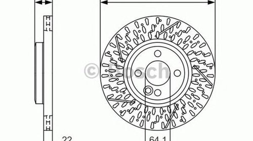 Disc frana MINI MINI Roadster R59 BOSCH 09864