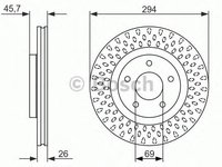 Disc frana MINI MINI Roadster (R59) - OEM - BOSCH: 0986479751|0 986 479 751 - Cod intern: W02654582 - LIVRARE DIN STOC in 24 ore!!!