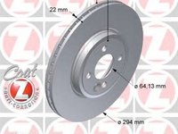 Disc frana MINI MINI Roadster R59 ZIMMERMANN 150344520