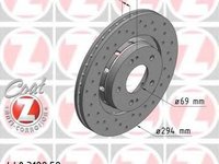 Disc frana MITSUBISHI AIRTREK I (CU_W), Citroen C-CROSSER (EP_), PEUGEOT 4007 (GP_) - ZIMMERMANN 440.3122.52