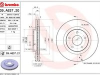 Disc frana MITSUBISHI ASX GA W BREMBO 09A63720