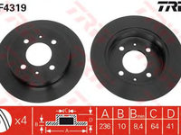 Disc frana MITSUBISHI ASX Van (GA_W_) - OEM - TRW: DF4319 - Cod intern: W02292710 - LIVRARE DIN STOC in 24 ore!!!