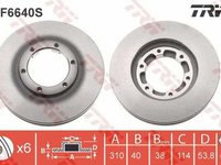 Disc frana MITSUBISHI CANTER platou sasiu FB FE FG TRW DF6640S