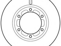 Disc frana MITSUBISHI CANTER platou / sasiu (FB_, FE_, FG_) - JURID 562763JC