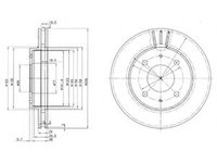 Disc frana MITSUBISHI CARISMA (DA) (1995 - 2006) DELPHI BG3202 piesa NOUA