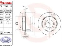 Disc frana MITSUBISHI CARISMA DA BREMBO 08704210