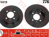 Disc frana MITSUBISHI CARISMA DA TRW DF4319 PieseDeTop