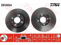 Disc frana Mitsubishi CARISMA limuzina (DA_) 1996-2006 #2 09772010