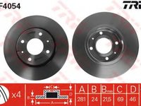 Disc frana MITSUBISHI CARISMA limuzina DA TRW DF4054