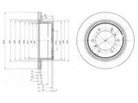 Disc frana MITSUBISHI CHALLENGER (K90) (1996 - 2016) DELPHI BG3105