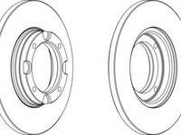 Disc frana MITSUBISHI COLT (A15_A), HYUNDAI EXCEL (X-1), HYUNDAI EXCEL limuzina (X-1) - FERODO DDF358