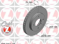 Disc frana MITSUBISHI COLT CZC Cabriolet (RG) (2006 - 2009) ZIMMERMANN 380.2166.20