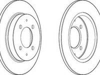 Disc frana MITSUBISHI COLT CZC Cabriolet (RG) (2006 - 2009) FERODO DDF1622C