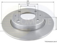 Disc frana MITSUBISHI COLT CZC Cabriolet (RG) (2006 - 2009) COMLINE ADC0372 piesa NOUA