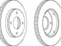 Disc frana MITSUBISHI COLT CZC Cabriolet RG FERODO DDF1621