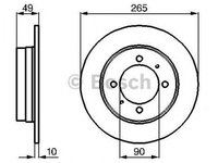 Disc frana MITSUBISHI COLT III C5 A BOSCH 0986478272