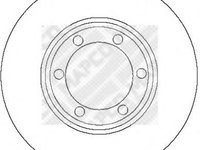 Disc frana MITSUBISHI COLT/RODEO (K7_T, K6_T) - MAPCO 15251