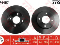 Disc frana MITSUBISHI COLT VI (Z3_A, Z2_A) (2002 - 2012) QWP WBD347