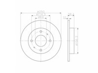 Disc frana Mitsubishi COLT VI (Z3_A, Z2_A) 2002-2012 #2 08A60710