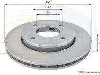 Disc frana MITSUBISHI COLT VI (Z3, Z2) (2002 - 2012) COMLINE ADC0374V piesa NOUA