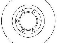 Disc frana MITSUBISHI DELICA bus (P0_W, P1_W, P2_W), MITSUBISHI PAJERO/SHOGUN I (L04_G, L14_G), MITSUBISHI COLT/RODEO (K3_T, K2_T, K1_T, K0_T) - JURID