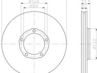 Disc frana MITSUBISHI DELICA bus (P0_W, P1_W, P2_W), MITSUBISHI COLT/RODEO (K3_T, K2_T, K1_T, K0_T), MITSUBISHI DELICA caroserie (P0_W, P1_W) - MINTEX